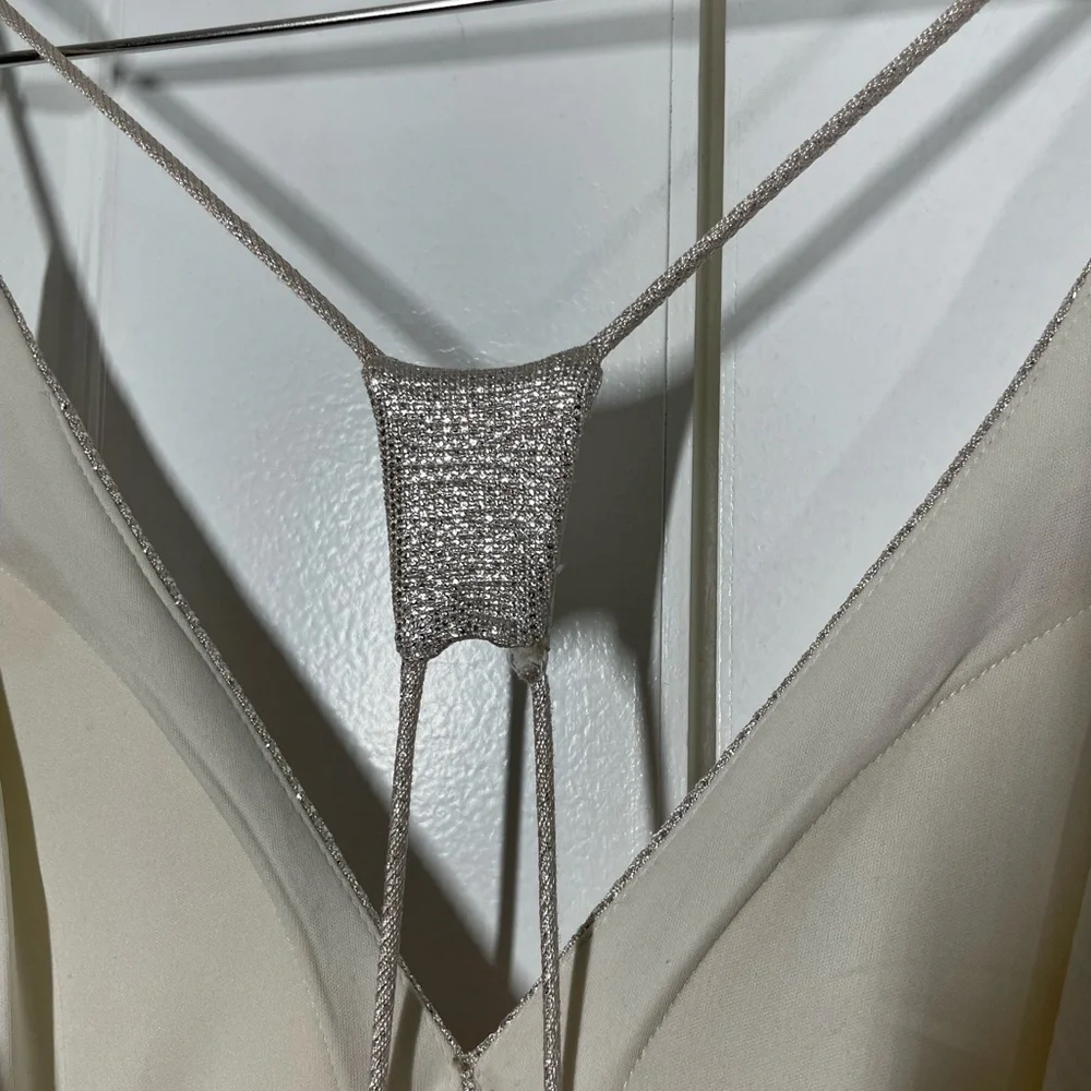 Aidan Mattox Silver Column Dress size 14 NWT - Picture 13 of 13